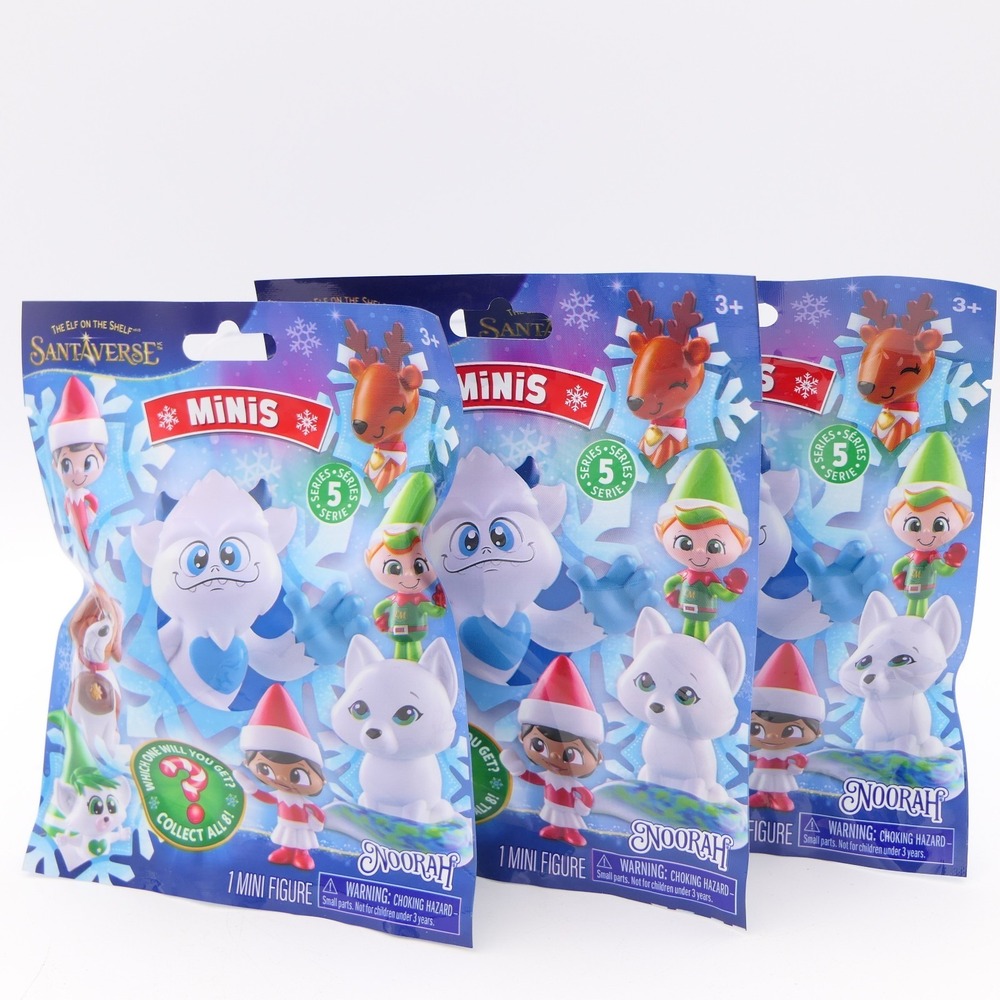 The Elf On The Shelf Santaverse Minis Series 5 Mystery Blind Bags 3 Pack Sealed